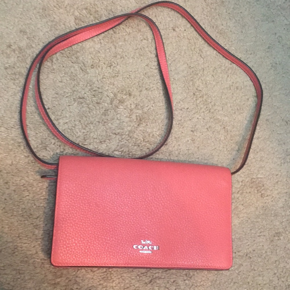 “Coach” leather crossbody bag, brand new - Picture 1 of 7